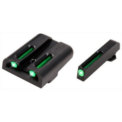 Truglo Sight Set Glock .45- - 10mm Tritium-fiber Optic Green