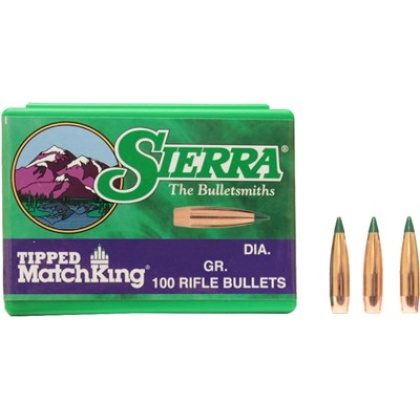 Sierra Bullets .30 Cal .308 - 168gr Hp-bt Match Tmk 100ct