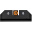 Xs R3d Cz P10 Green Tritium - Set Orange Front Focus Ring