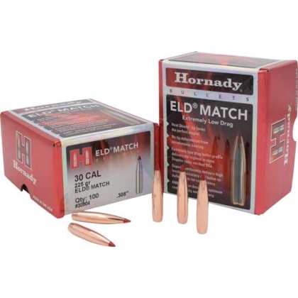 Hornady Bullets 30cal .308 - 225gr. Eld-match  100ct