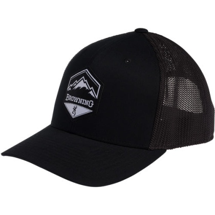 Bg Cap Mountain Buck Logo - Black W-patch Bm Logo Adjstble