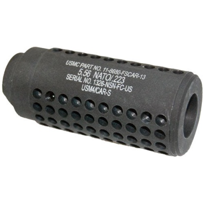 Guntec Ar15 Fake Suppressor - Socom Mini 1-2x28 Tpi Black