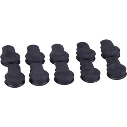 Guntec Rubber Insert Covers - 10pk Keymod Black