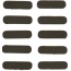 Guntec Rubber Insert Covers - 10pk M-lok Black