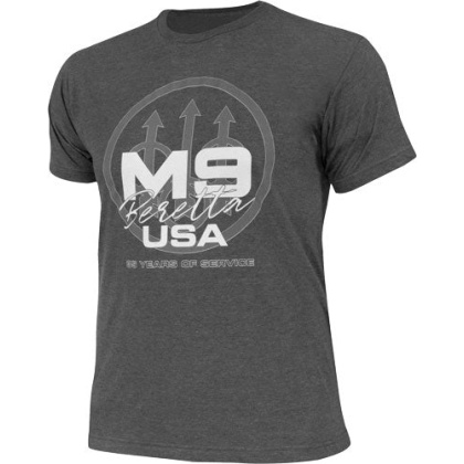 Beretta T-shirt M9 Trident - Large Heather Charcoal