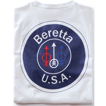 Beretta T-shirt Usa Logo - Large White