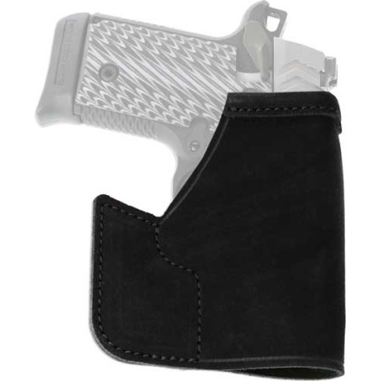 Galco Pocket Protector Holster - Rh Leather Glock 43 Black