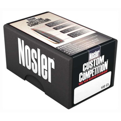 Nosler Bullets 22 Cal .224 - 69gr Hp-bt Custom Comp. 250ct