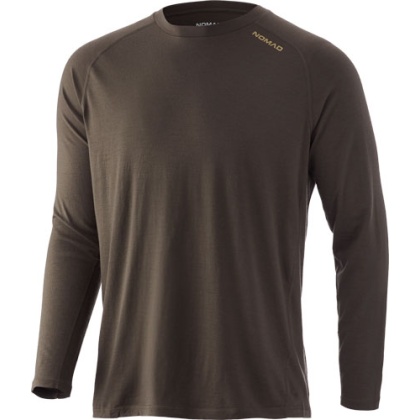 Nomad Durawool Ls Crew Neck - Base Layer Mud Large