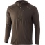 Nomad Durawool Ls Hoodie - Base Layer Mud Large