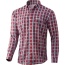 Nomad Stretch Lite Plaid Ls - Button Down Navy-red X-large