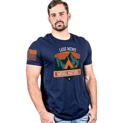 Nine Line Apparel More Nature - Less News Midnight Navy Xxl