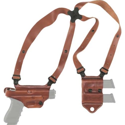 Galco Miami Ii Shoulder System - Rh Leather M&p Shld 9-40 Tan