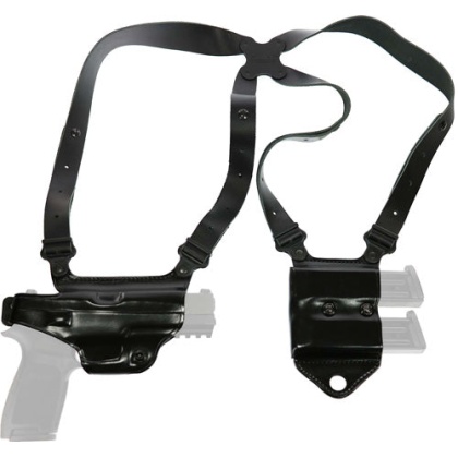Galco Miami Ii Shoulder System - Rh Leather Sig P320f 9-40 Blk
