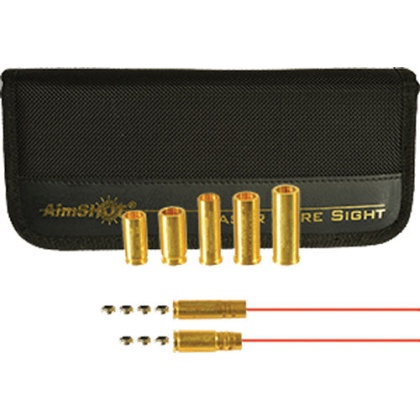 Aimshot Bore Sight 9mm-30 - Carbine & 5 Pistol Cal Arbors