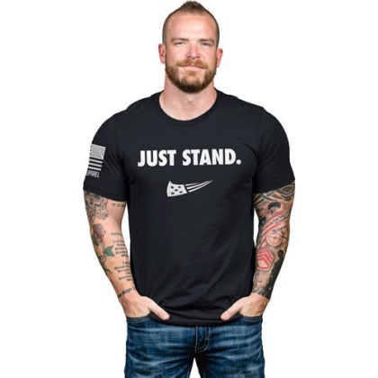 Nine Line Apparel Just Stand - Men\'s T-shirt Black Medium