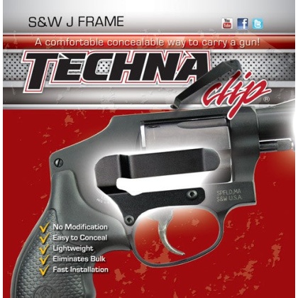 Techna Clip Handgun Retention - Clip S&w J-frame Right