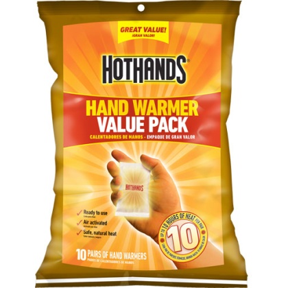 Hothands Hand Warmer Value - Pack 10 Pairs Per Pack 10 Hour