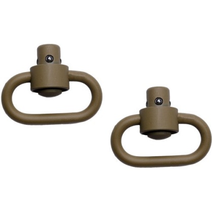 Grovtec Hd Push Button Swivels - Cerakote Fde 1 1-4\