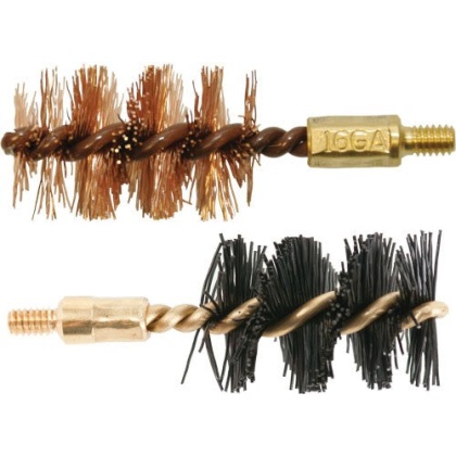 Otis Bore Brush .16 Ga 2-pack - 1-nylon 1-bronze 8-32mm Thread