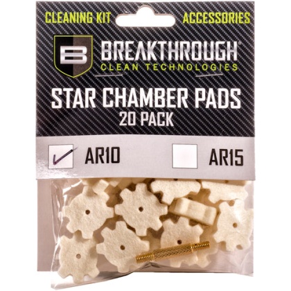 Breakthrough Ar-10 Star - Chamber Pad 20 Pk W- 8-32 Adtr