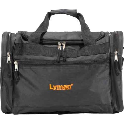 Lyman Handgun Range Bag - Black Nylon W-carry Strap