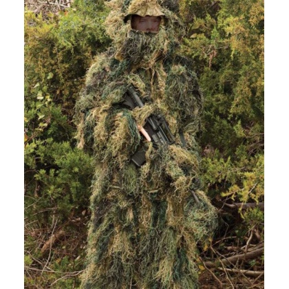 Red Rock Ghillie Suit Woodland - 5 Piece Adult Xl-xxl