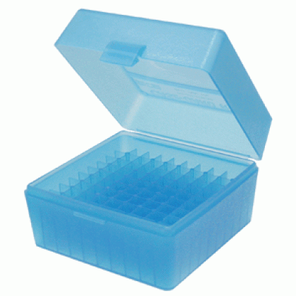 Mtm Ammo Box Small Rifle - 100-rounds Flip Top Style Grn