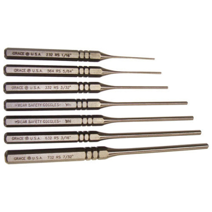 Grace Usa Punch Set - Roll Pin Punch Set Of 7 Steel