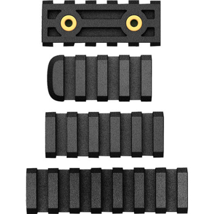 Ab Arms Rail Combo Pack Ltf - 7-5-4 Slot Rails Black