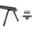 Utg Bipod Recon Flex Keymod - Matte Blk Center H 8.0
