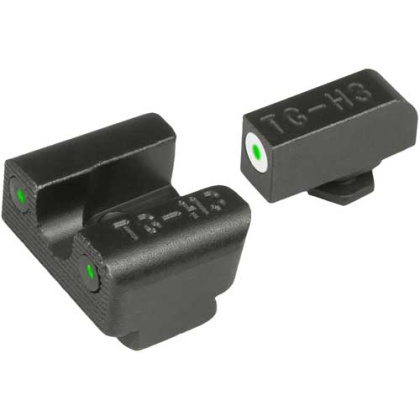 Truglo Sight Set Glock 42-43 - Tritium Pro White W-u-notch