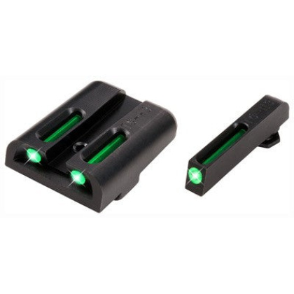 Truglo Sight Set Glock .45- - 10mm Tritium-fiber Optic Green