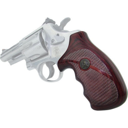 Pachmayr Laminated Wood Grips - S&w N-frame Rnd.butt Rosewood
