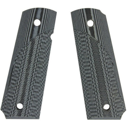Pachmayr Dominator G10 Grips - For 1911 Gray-black Checkered