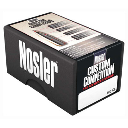 Nosler Bullets 30 Cal .308 - 168gr Hp-bt Custom Comp. 100ct