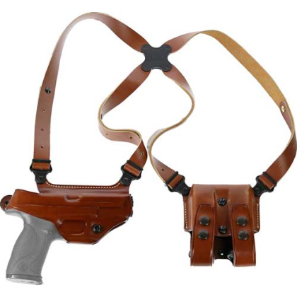 Galco Miami Shoulder System - Rh Leather S&w M&p 9-40 Tan