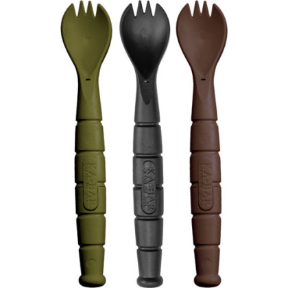 Ka-bar Mil-spec Spork-knife - 3 Pack Od Green-black-brown