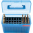 Mtm Deluxe Ammo Box 50-rounds - Rifle 7mm Rm To 300 Wm Clr Blu