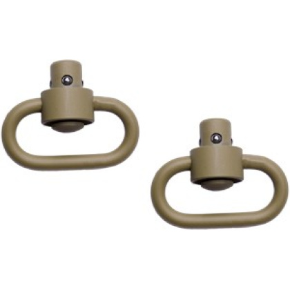 Grovtec Hd Push Button Swivels - Cerakote Desert Snd 1 1-4\