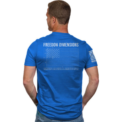 Nine Line Apparel Freedom Dims - Men\'s T-shirt Royal Large