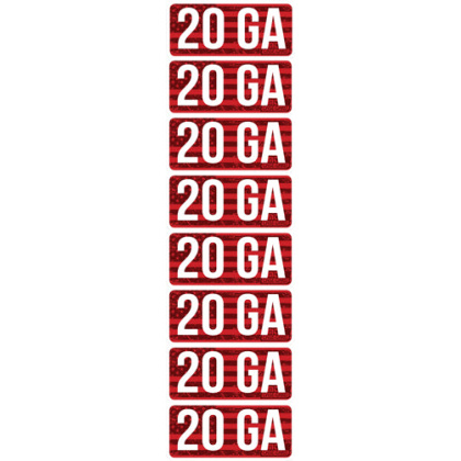 Mtm Ammo Caliber Labels 20ga - 8-pack