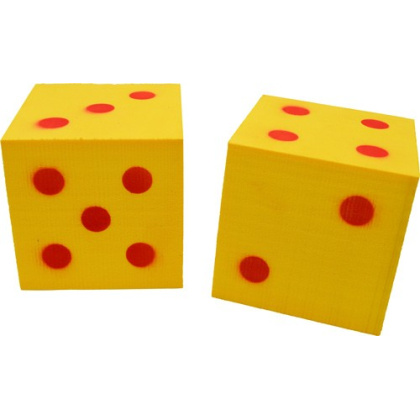 Benchmaster Shoot The Dice 1 - Pair (2) Yellow-red Dice Targ<